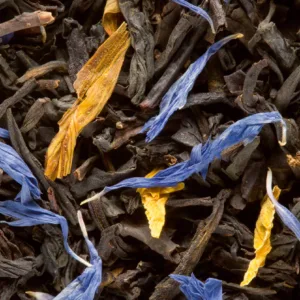 Thé noir | Jardin bleu (Rhubarbe, Fraise)