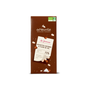 Maxi tablette Bio noir 70% - Fleur de sel