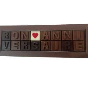 Message chocolat - "Bon anniversaire"