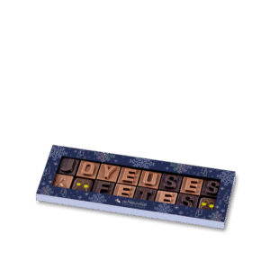 Message chocolat - Joyeuses fêtes