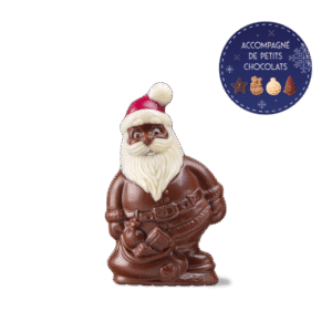 Père Noël et sa hotte au chocolat au lait